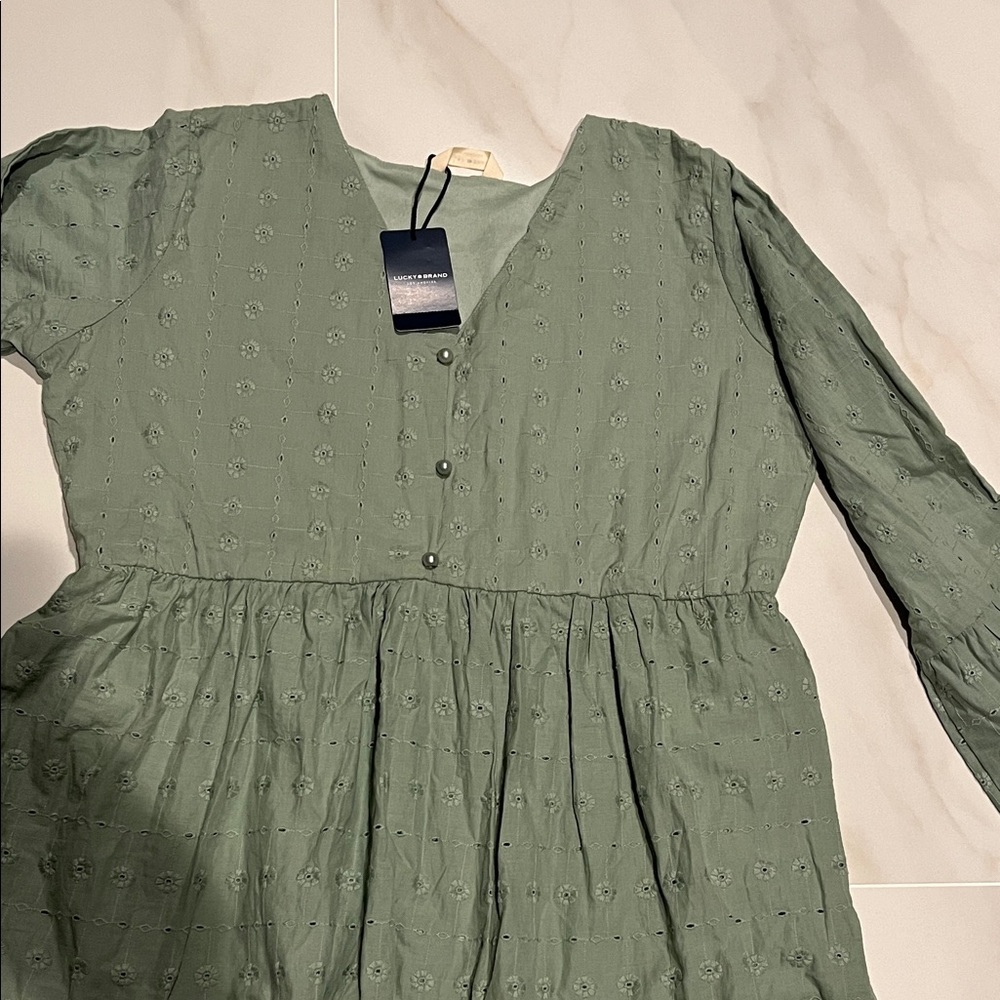 Lucky Brand Green Maxi Dress - Picture 4 of 12